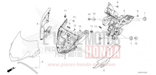 CAPOT AVANT CBF125MER de 2024